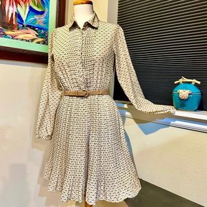 Ditsy Print French Look Shirtwaist Mini Dress by Kling - Sz OSFM